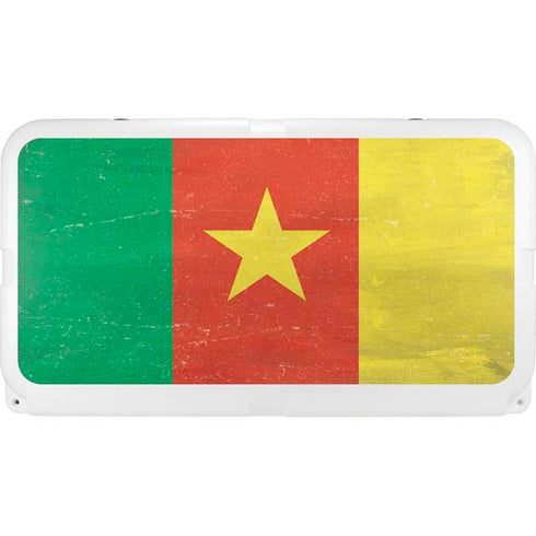Cameroon Flag Distressed YETI Tundra 75 Hard Cooler Skin